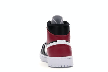 Jordan 1 Mid Black Noble Red (Women's)