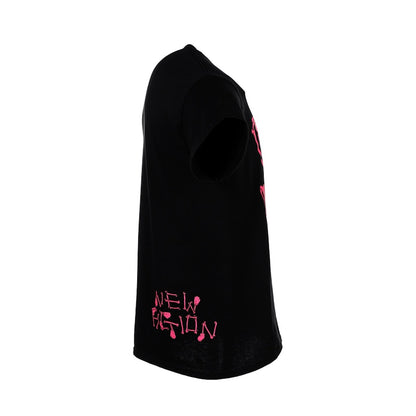 KAWS SKELETON NEW FICTION T-shirt Pink