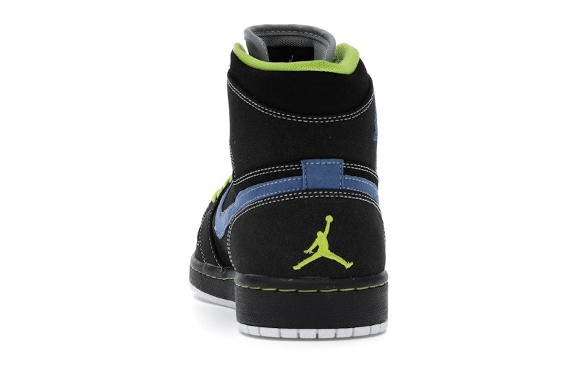 Jordan 1 Retro High Black Cyber Blue Sapphire