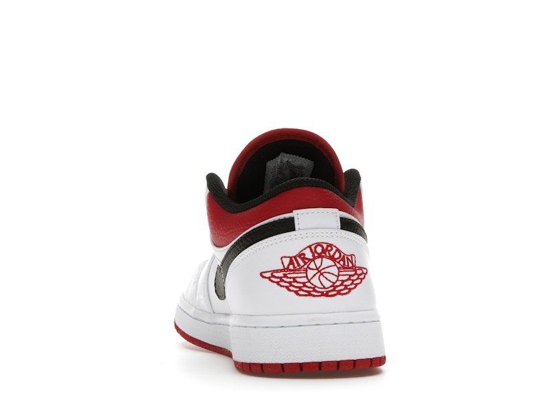 Jordan 1 Low White University Red Black