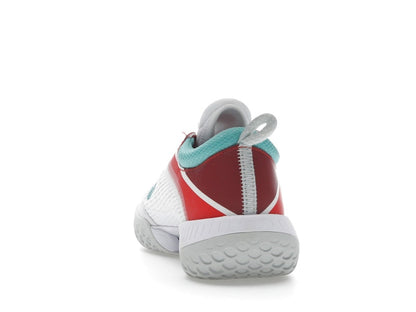 Nike Court Zoom NXT HC White Light Silver Habanero Red Washed Teal (Women's)