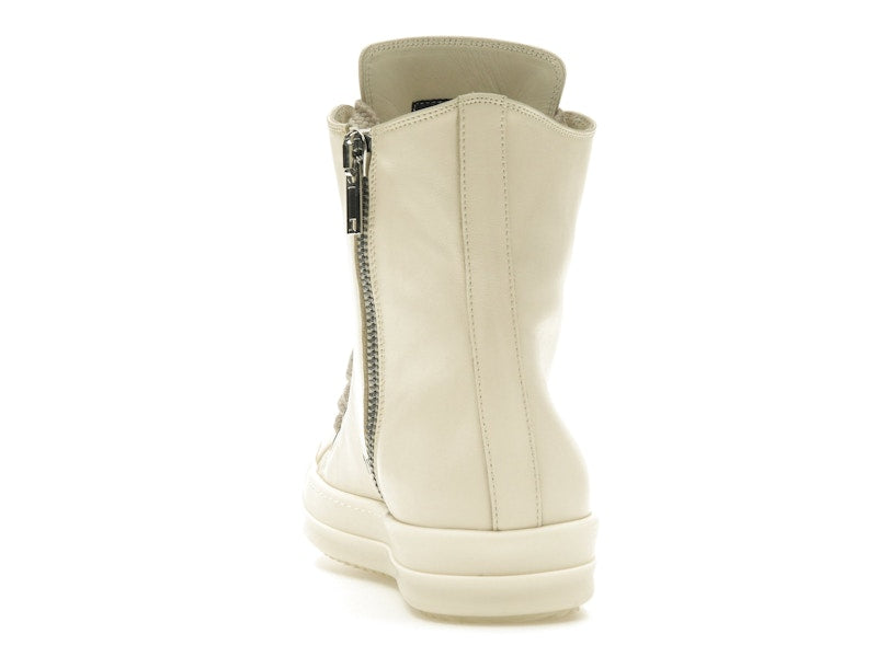 Rick Owens Lido High Sneaks Jumbo Laced Milk