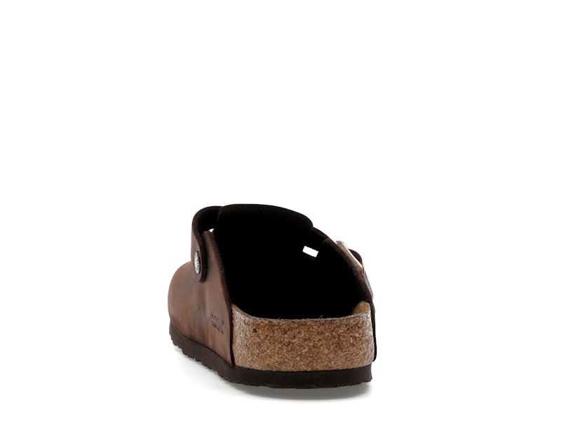 Birkenstock Boston Soft Footbed Oiled Leather Habana Brown