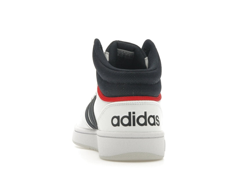adidas Hoops 3.0 White Navy Red