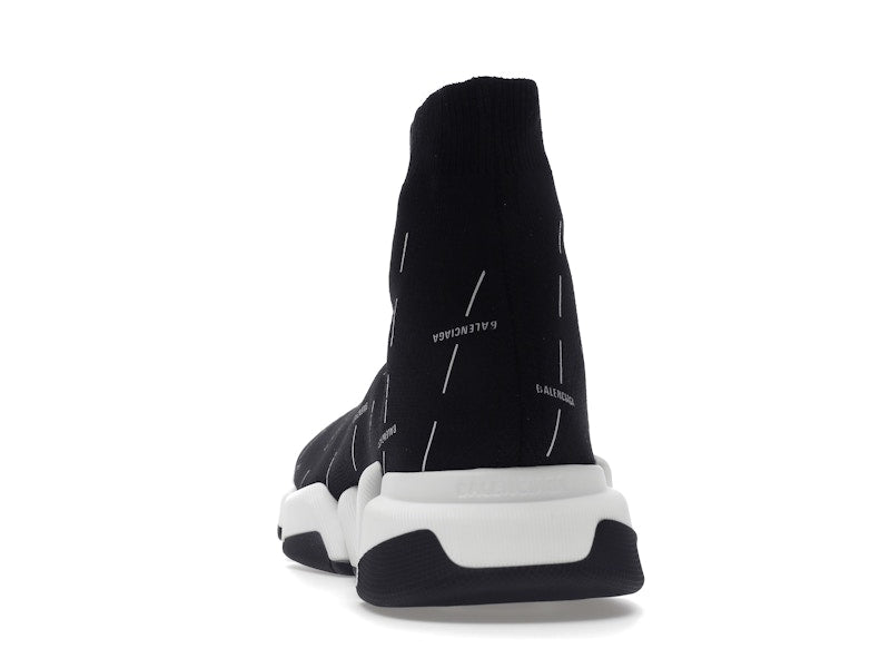 Balenciaga Speed 2.0 Black White Logo