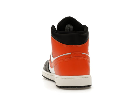 Jordan 1 Mid Black Toe Starfish