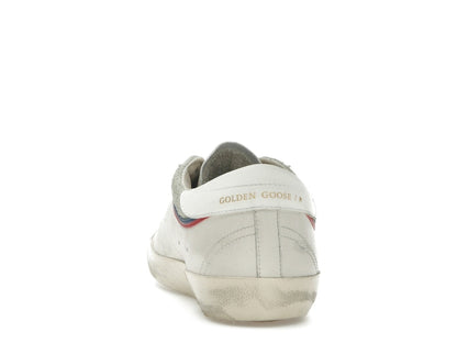 Golden Goose Super Star White Grey Red Blue