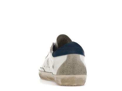 Golden Goose Super-Star White Royal Blue Grey Suede Patch