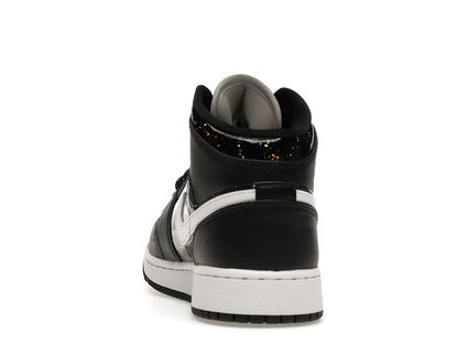 Jordan 1 Mid Black Speckle (GS)