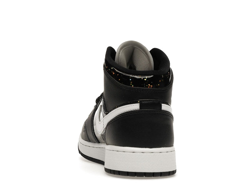 Jordan 1 Mid Black Speckle (GS)