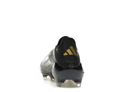 adidas F50 Elite Laceless FG Core Black Iron Metallic Gold Metallic