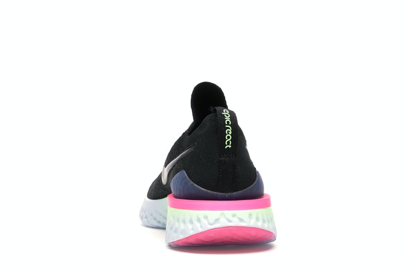 Nike Epic React Flyknit 2 Black Sapphire Hyper Pink (Women's)