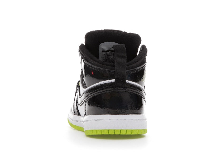 Jordan 1 Mid Black Cyber Mystic Green (TD)