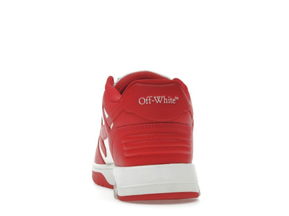 OFF-WHITE Out Of Office OOO Low Tops Red White
