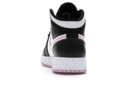 Jordan 1 Mid White Black Light Arctic Pink (GS)