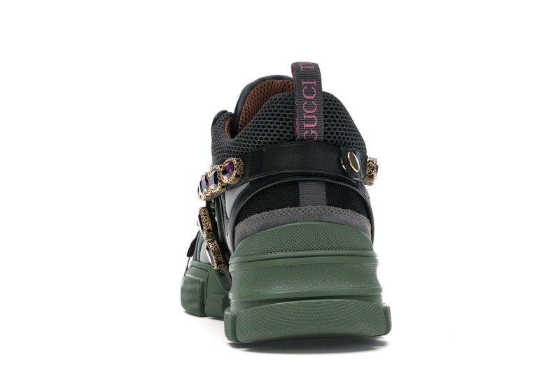 Gucci Flashtrek SEGA Green Removable Crystal