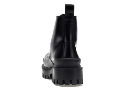 Balenciaga Strike 20mm Lace Up Boot Black