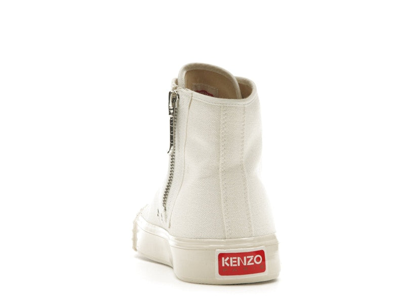 Kenzo School High Top Trainers Tiger Sole Off White