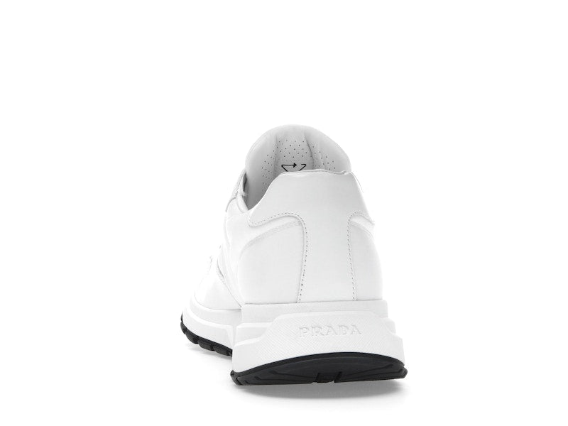 Prada PRAX 01 Sneakers Re-Nylon Brushed Leather White Black