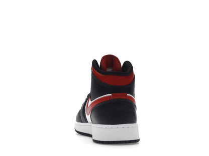 Air Jordan 1 Mid Black Fire Red (GS)