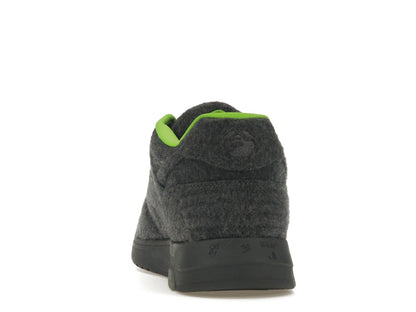 OFF-WHITE Out Of Office "OOO" Low Tops Grey Green Wool