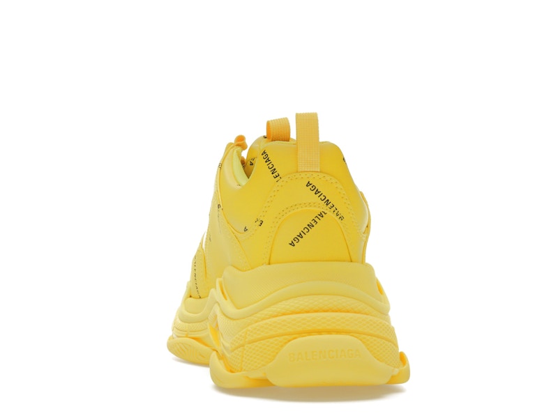 Balenciaga Triple S Allover Logo Yellow