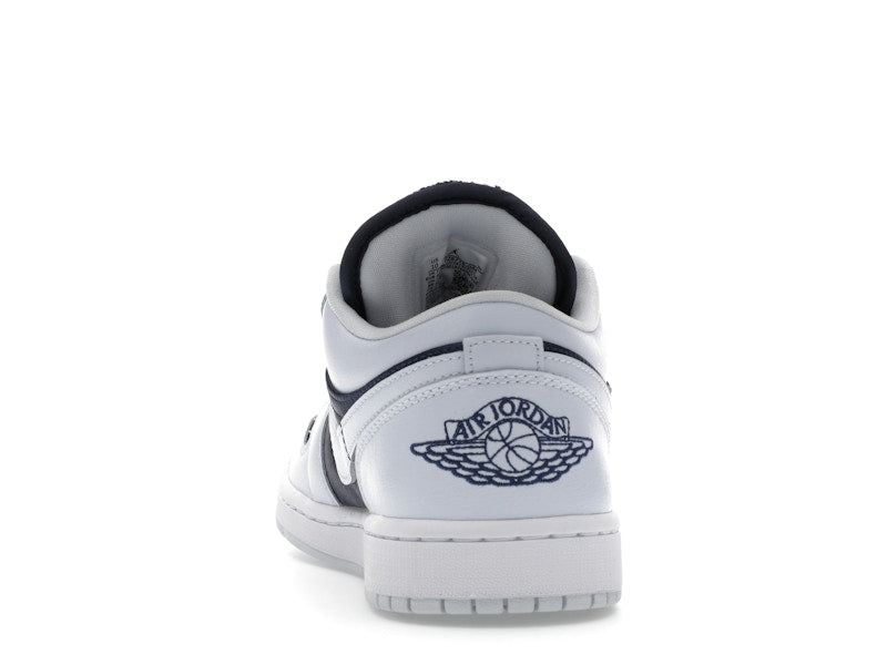 Jordan 1 Low SE Football Grey White Gym Red Midnight Navy (Women's)
