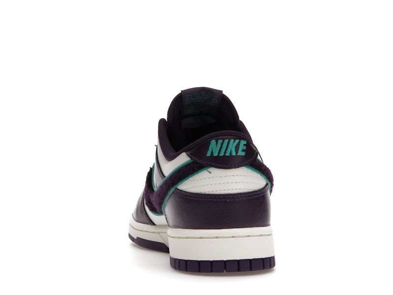 Nike Dunk Low Chenille Swoosh Sail Grand Purple
