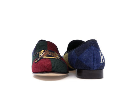 Ralph Lauren Formal Slipper Palace Engineered Equestrian Print
