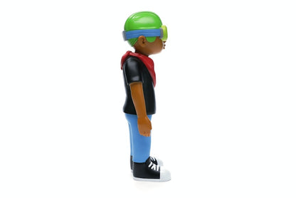 Hebru Brantley x Mindstyle Fly Boy Black Tee Vinyl Figure Multi