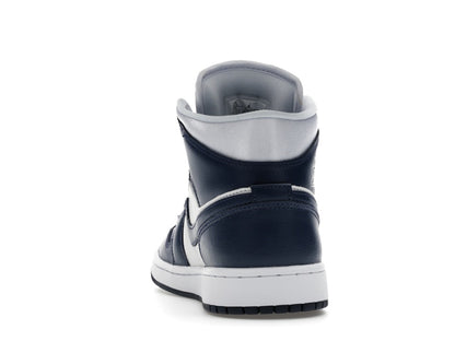 Jordan 1 Mid Football Grey White Midnight Navy (Women's)