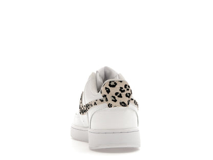 Nike Court Vision Low Leopard Swoosh White (Women's)