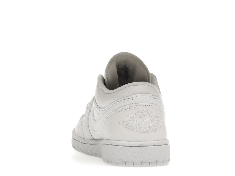 Jordan 1 Low Triple White Tumbled Leather