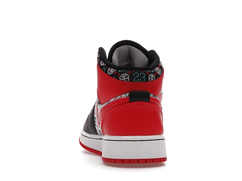 Jordan 1 Mid SE Ugly Christmas Sweater (GS)
