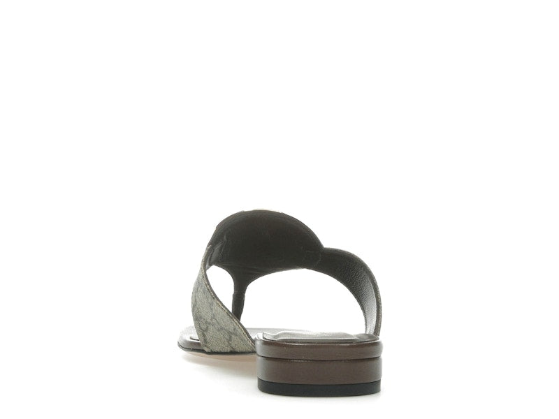 Gucci Blondie Thong Canvas Sandals Ebony (Women's)