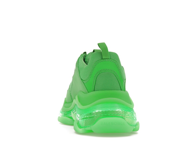 Balenciaga Triple S Clear Sole Bright Green