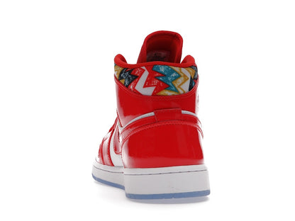 Jordan 1 Mid Barcelona Sweater Red Patent