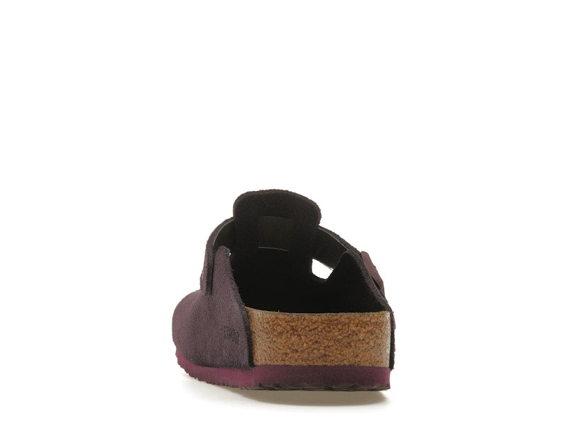 Birkenstock Boston Soft Footbed Suede Wine