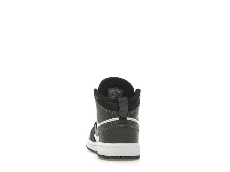 Jordan 1 Mid Black White Iron Grey (PS)