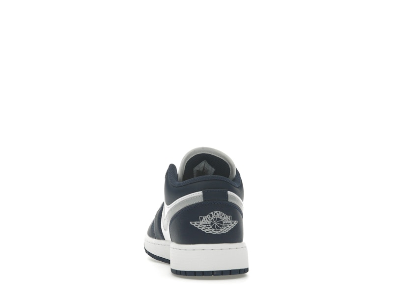 Jordan 1 Low Midnight Navy Wolf Grey (GS)