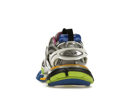 Balenciaga Track Leather Free White Silver Multi