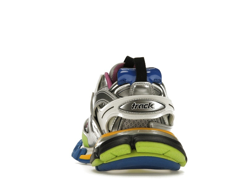Balenciaga Track Leather Free White Silver Multi