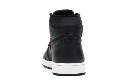 Jordan 1 Retro High Black Satin Gym Red