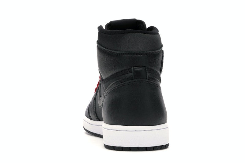 Jordan 1 Retro High Black Satin Gym Red