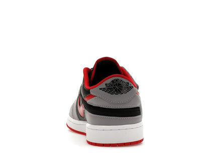 Jordan 1 Low Flyease Fire Red Cement Grey