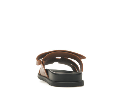 Hermes Chypre Sandal Naturel Black Smooth Calfskin Leather (M)