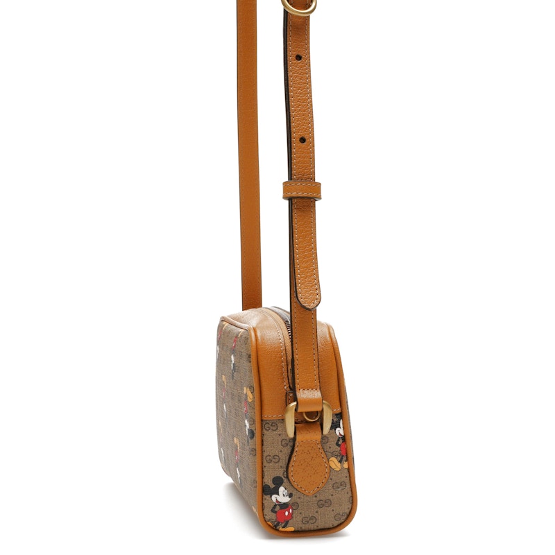 Gucci x Disney Mickey Mouse Crossbody Bag Brown
