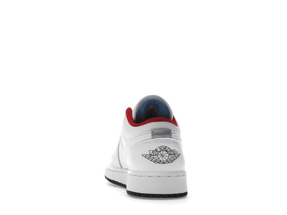 Jordan 1 Low White Gym Red Black (GS)