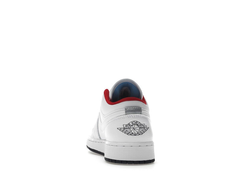 Jordan 1 Low White Gym Red Black (GS)