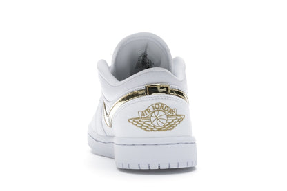 Jordan 1 Low White Metallic Gold (Women's)